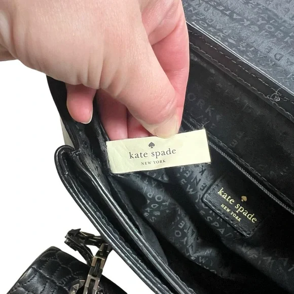 Kate Spade Camden Way Palermo Black Satchel / Crossbody Bag WKRU3616 - Picture 7 of 9